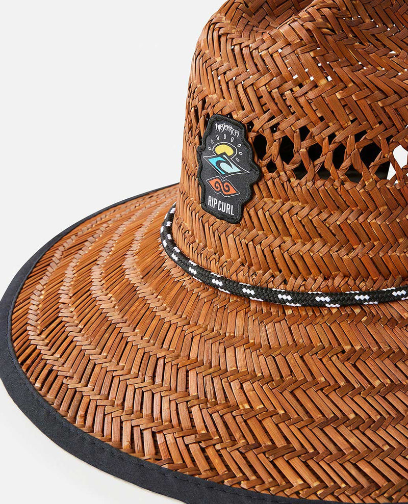Load image into Gallery viewer, Rip Curl Men&#39;s Logo Straw Hat Brown 1CTMHE-0009
