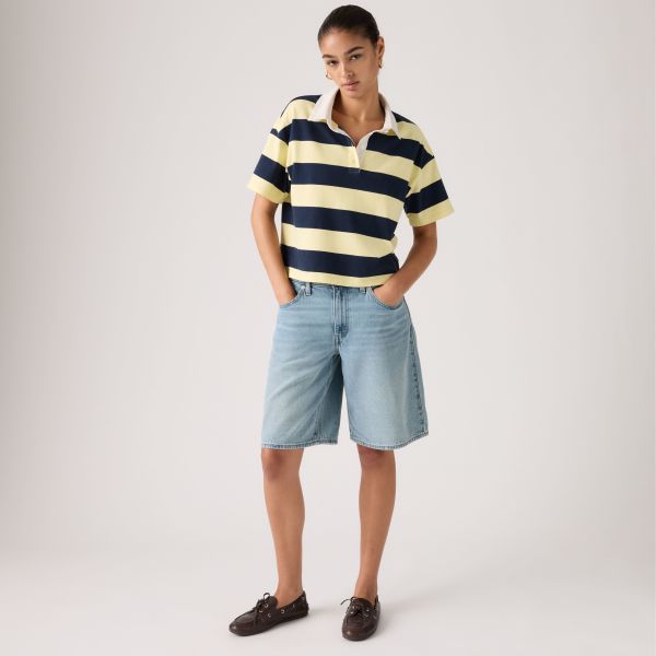 Load image into Gallery viewer, Levi's Women's Baggy Dad Jorts Shorts Blue 000MJ0017
