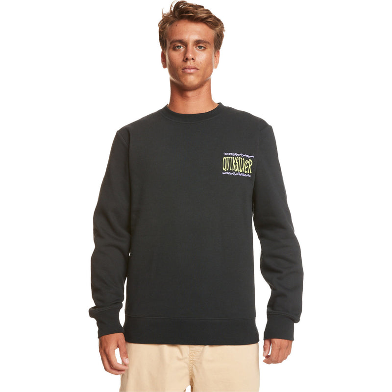 Load image into Gallery viewer, Quiksilver Surf The Earth Sweatshirt Black EQYFT04833-KVJ0
