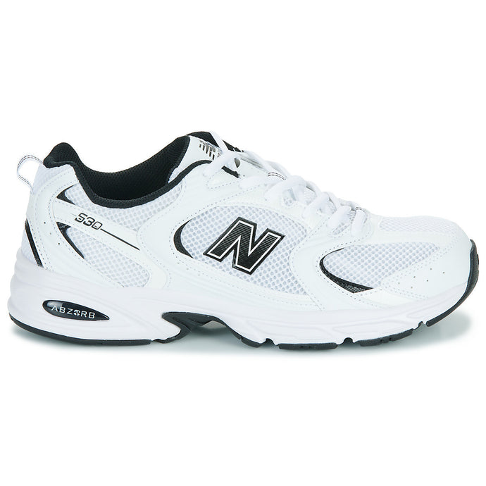 New Balance Unisex 530 Shoes White/Black MR530EWB