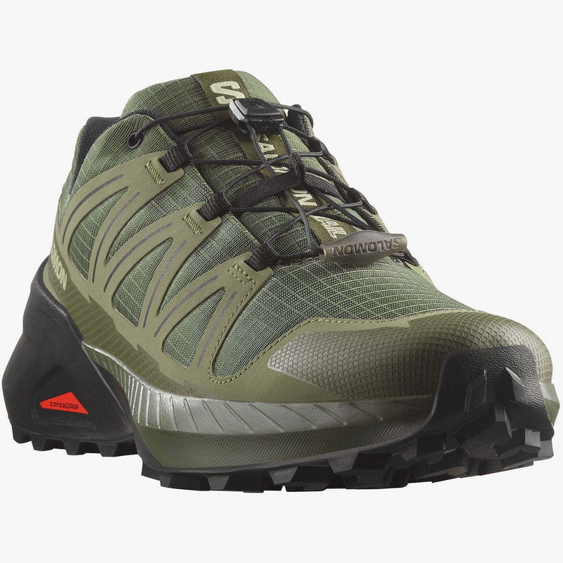 Load image into Gallery viewer, Salomon Men&#39;s Speedcross Shoes Olive Night/Deep Lichen Green/Black L47948700
