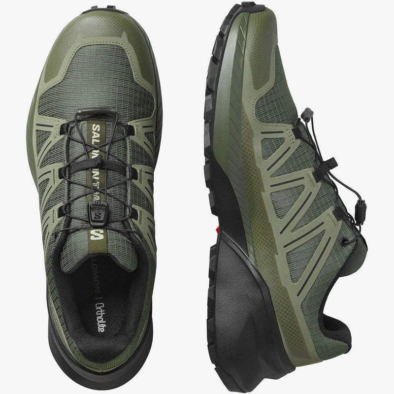 Load image into Gallery viewer, Salomon Men&#39;s Speedcross Shoes Olive Night/Deep Lichen Green/Black L47948700
