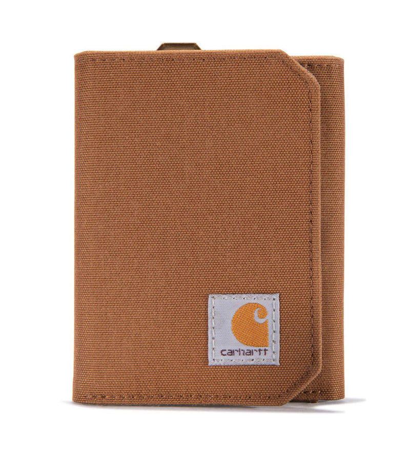 Load image into Gallery viewer, Carhartt Unisex Nylon Duck Trifold Wallet Brown 801973-211
