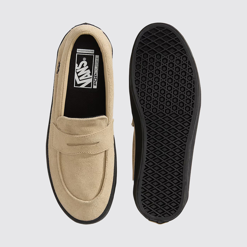 Load image into Gallery viewer, Vans Men&#39;s Skate Loafer Shoes Suede Incense/Black VN000VA6DRT
