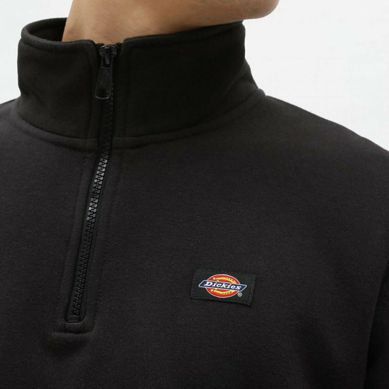 Load image into Gallery viewer, Dickies Men's Oakport Quarter Zip Sweatshirt Black DK0A4XD4BLK
