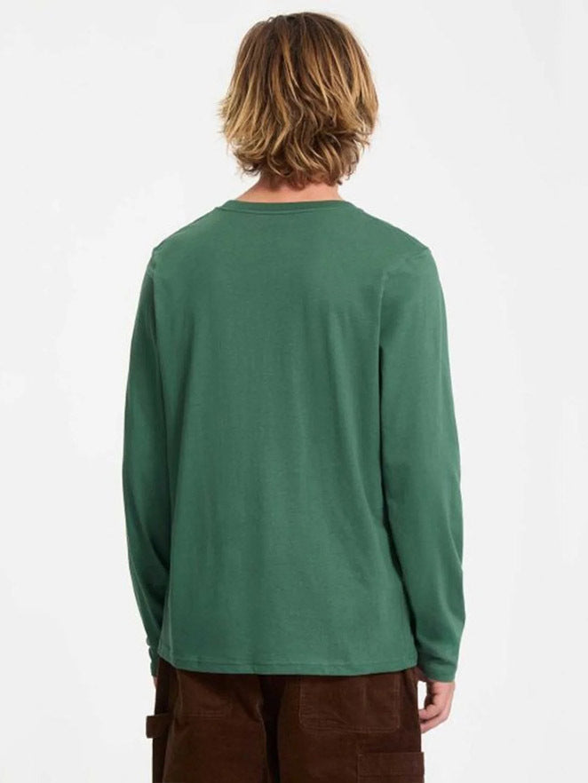 Load image into Gallery viewer, Volcom Men&#39;s Skidder Long Sleeve T-shirt Vineyard Green A3632550-VYG
