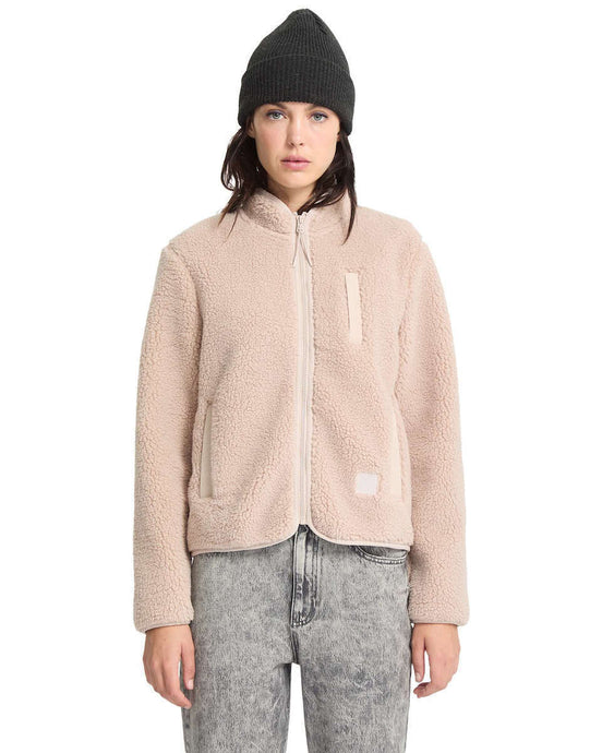 Volcom Women's Wuzer Fuzzar Fleece Khakiest B4832302-KST