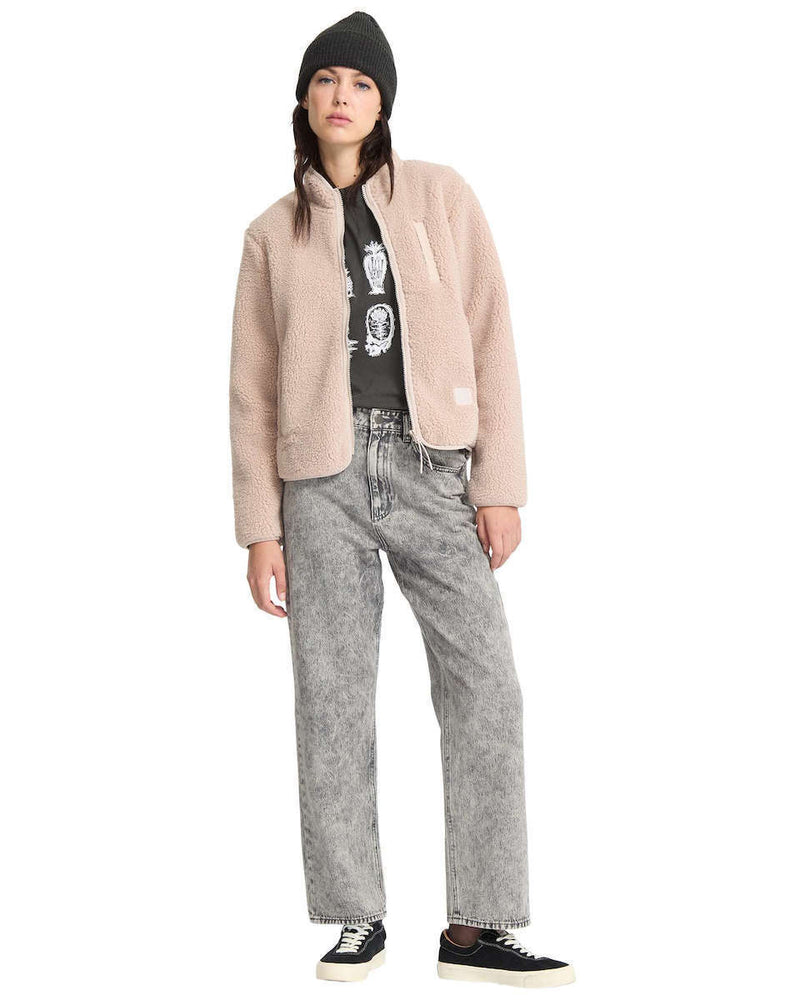 Load image into Gallery viewer, Volcom Women&#39;s Wuzer Fuzzar Fleece Khakiest B4832302-KST
