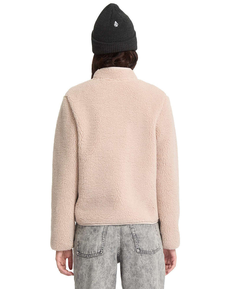 Load image into Gallery viewer, Volcom Women&#39;s Wuzer Fuzzar Fleece Khakiest B4832302-KST
