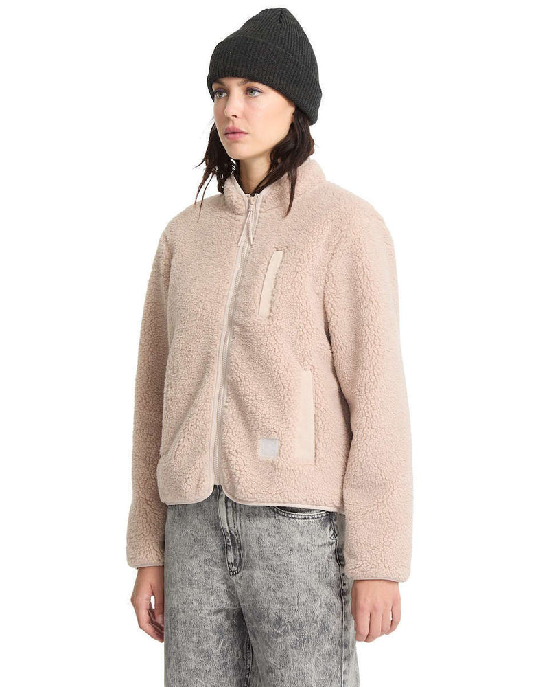 Load image into Gallery viewer, Volcom Women&#39;s Wuzer Fuzzar Fleece Khakiest B4832302-KST
