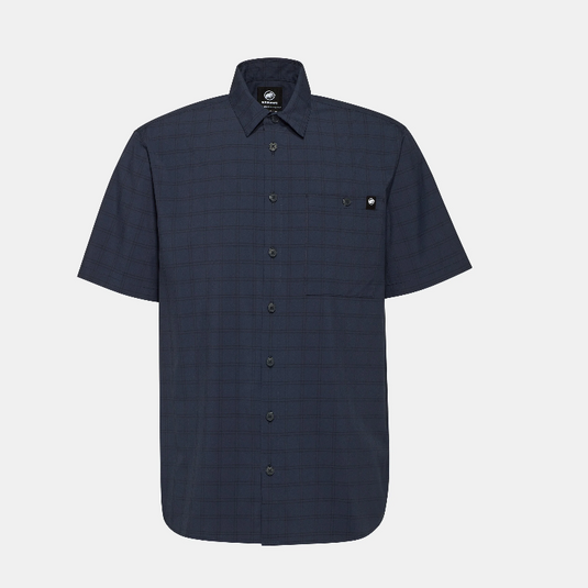 Mammut Men's Lenni Short Sleeve Shirt Marine-Black 1015-01471-5975
