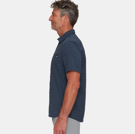 Mammut Men's Lenni Short Sleeve Shirt Marine-Black 1015-01471-5975