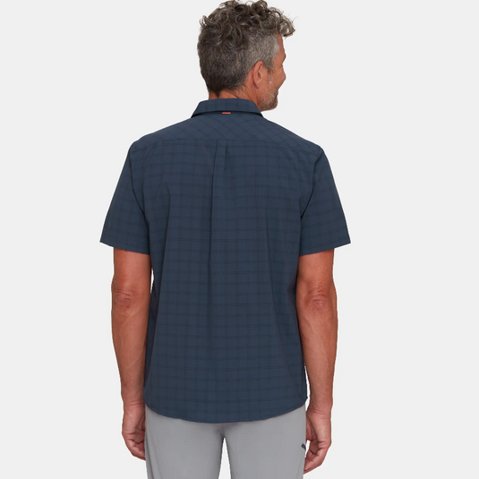 Mammut Men's Lenni Short Sleeve Shirt Marine-Black 1015-01471-5975