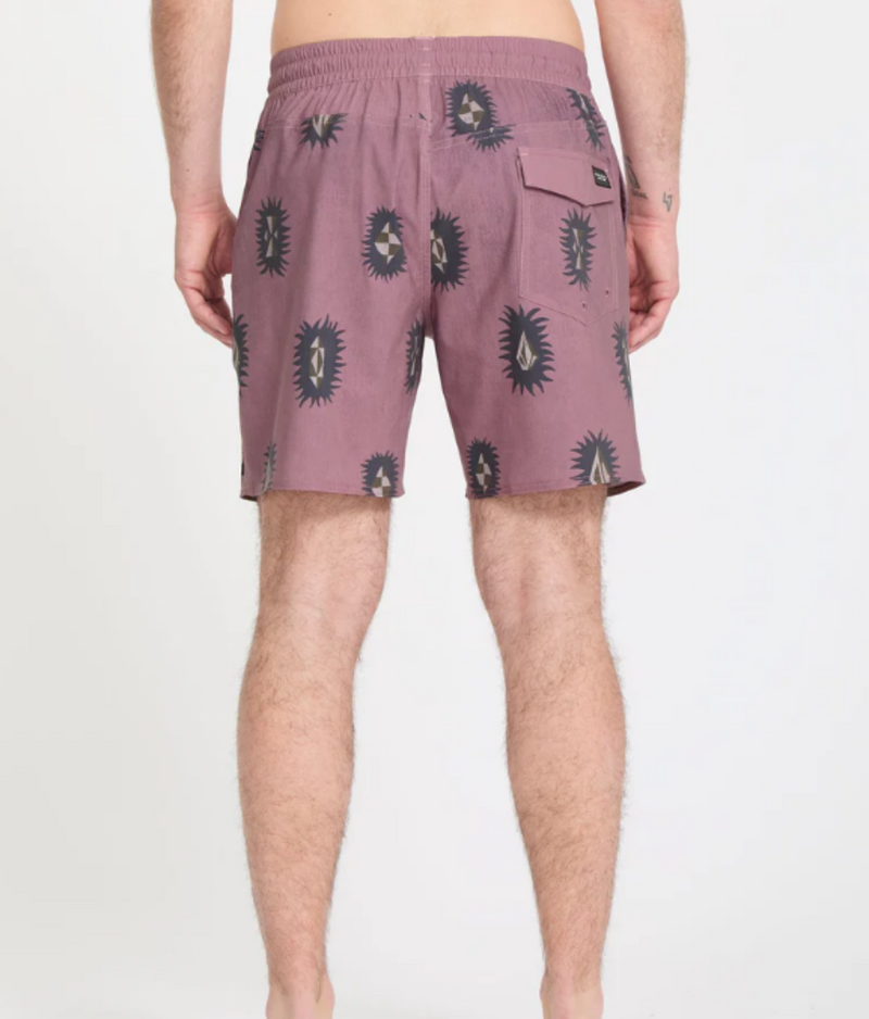 Load image into Gallery viewer, Volcom Men's Psyche Cotton Trunk 17" Boardshort Stone Rose A2512614_SNE
