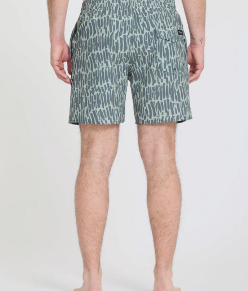 Load image into Gallery viewer, Volcom Men's Melange Trunk 17" Boardshort Tradewinds A2512613_TWD
