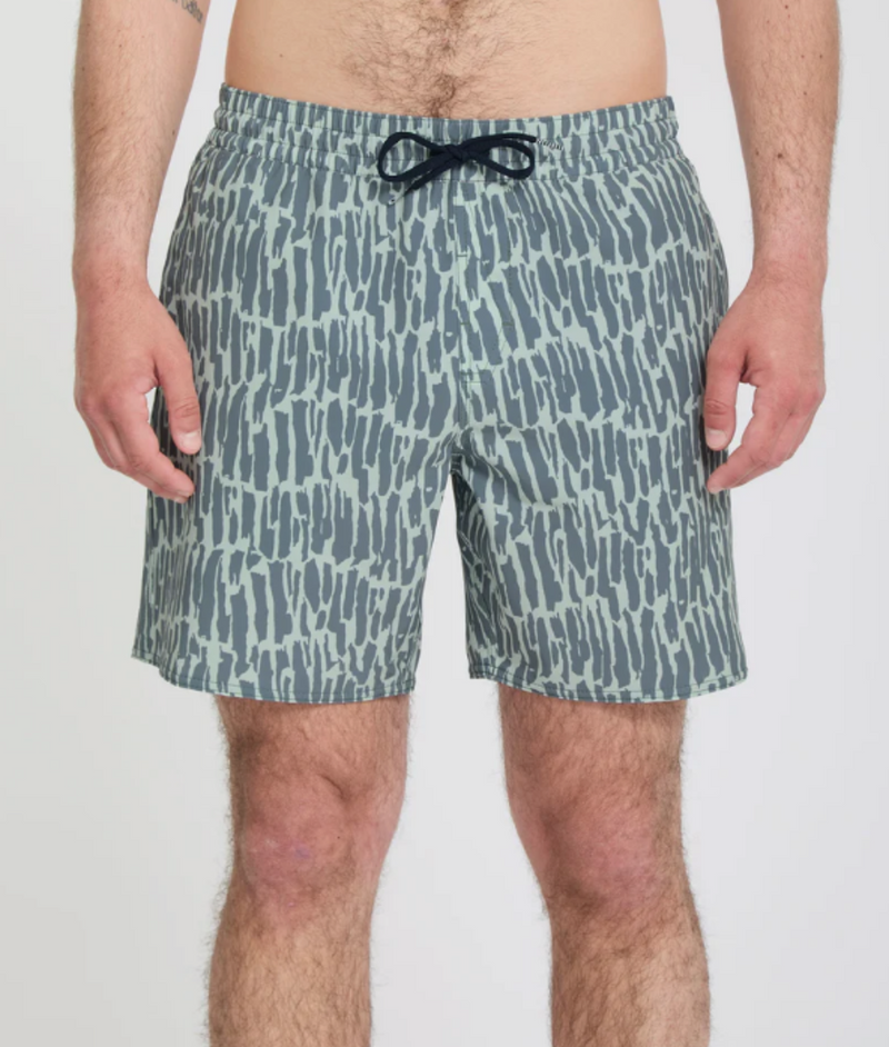 Load image into Gallery viewer, Volcom Men's Melange Trunk 17" Boardshort Tradewinds A2512613_TWD

