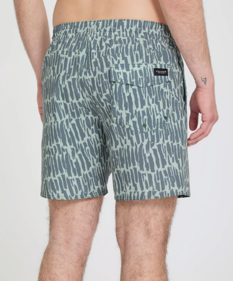 Load image into Gallery viewer, Volcom Men's Melange Trunk 17" Boardshort Tradewinds A2512613_TWD
