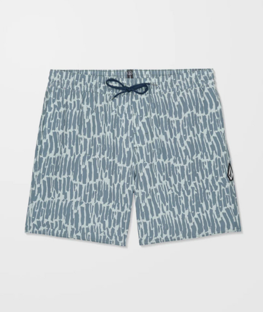 Volcom Men's Melange Trunk 17" Boardshort Tradewinds A2512613_TWD