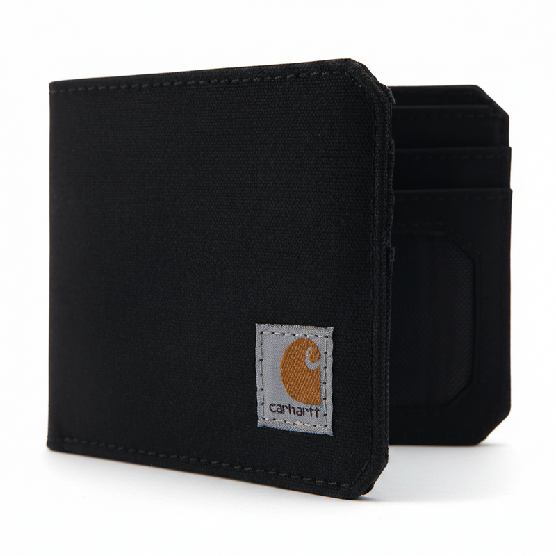 Load image into Gallery viewer, Carhartt Unisex Nylon Duck Bifold Wallet Black 801983-002

