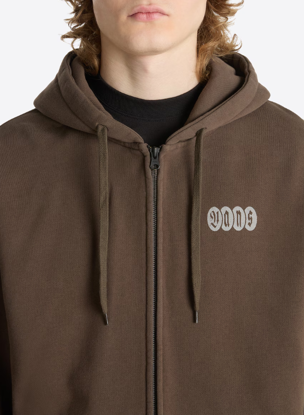 Load image into Gallery viewer, Vans Men's Earthbound Loose Fit Full Zip Hoodie Coal Brown VN000RDCEMP
