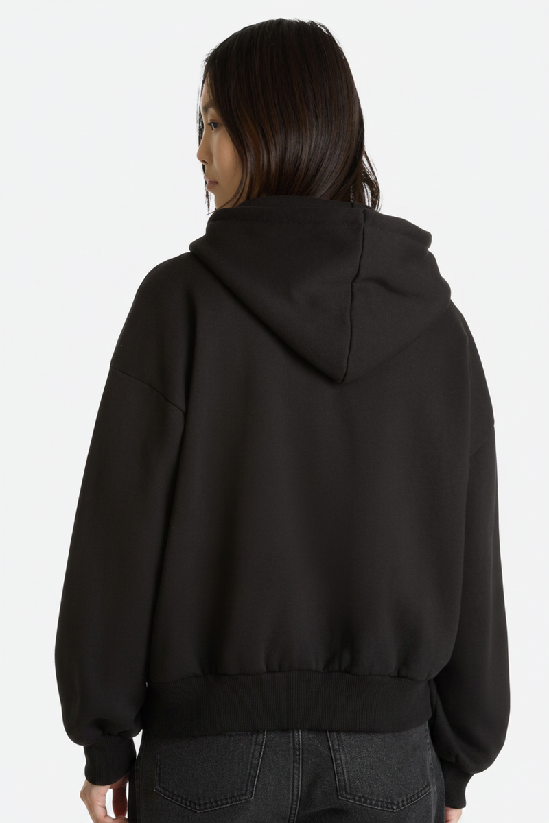 Load image into Gallery viewer, Vans Women's Outer Ring Retro Hoodie Black VN000Q38BLK
