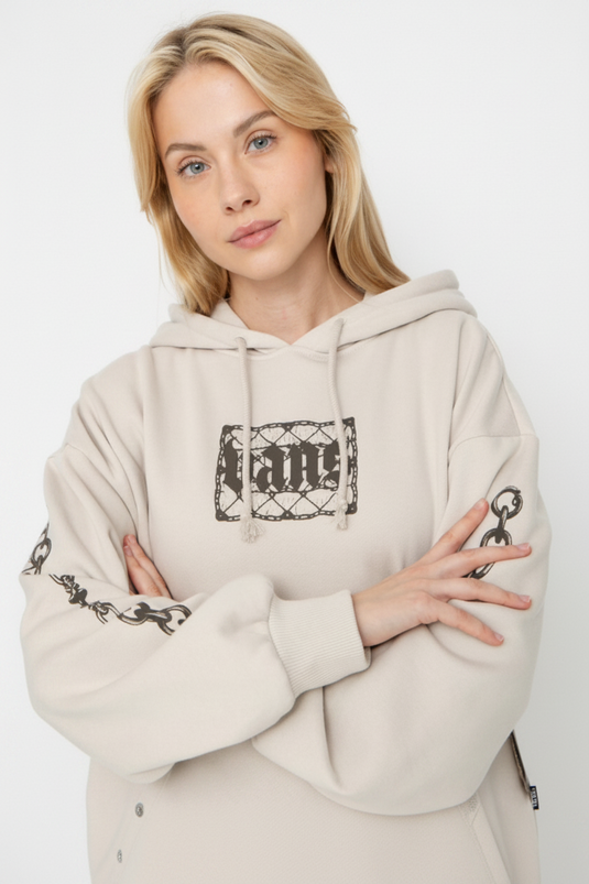 Vans Women's After Dark Retro Hoodie Taupe Mist VN000Q39EN91