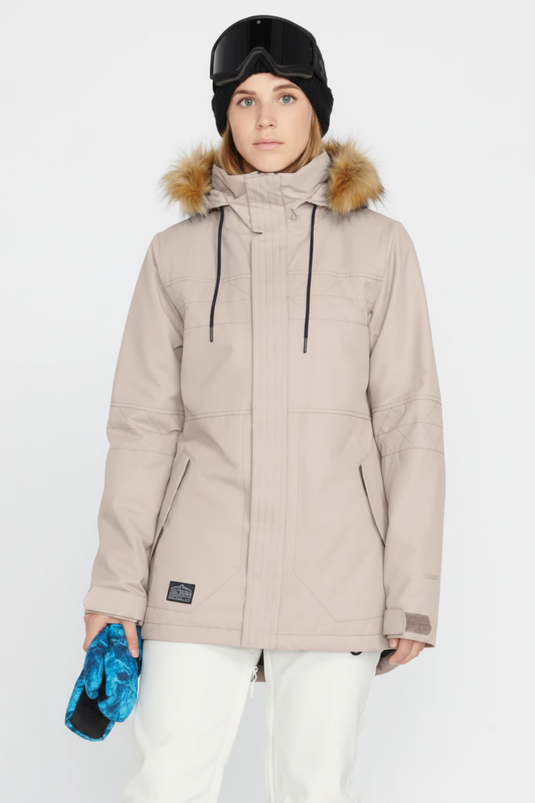 Volcom Women's Fawn Insulated Snow Jacket Sand H0452308