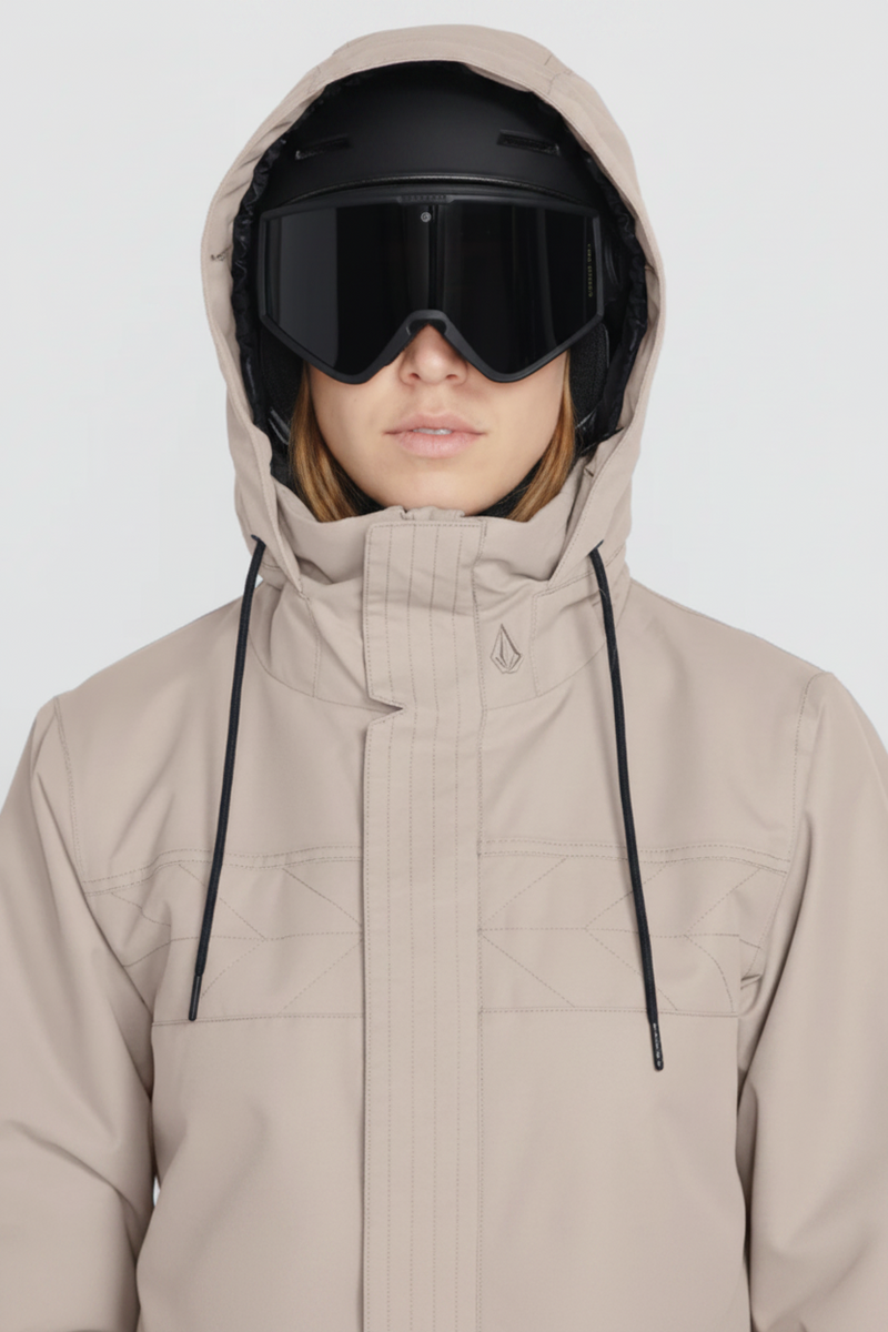 Load image into Gallery viewer, Volcom Women's Fawn Insulated Snow Jacket Sand H0452308
