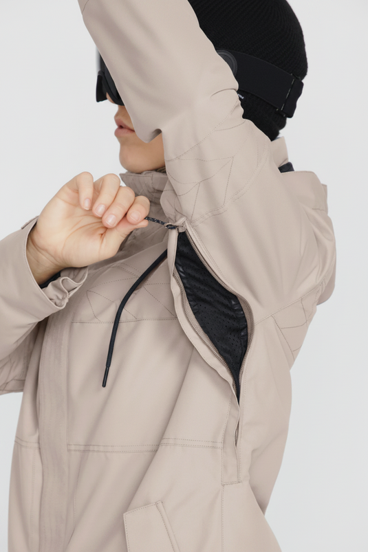 Volcom Women's Fawn Insulated Snow Jacket Sand H0452308