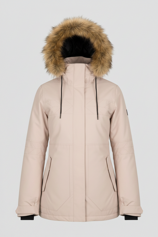 Volcom Women's Fawn Insulated Snow Jacket Sand H0452308