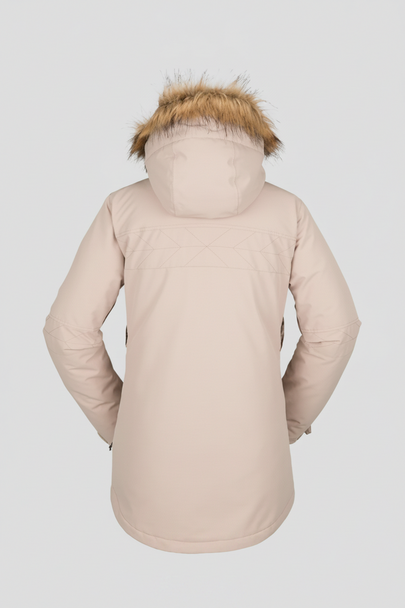 Load image into Gallery viewer, Volcom Women's Fawn Insulated Snow Jacket Sand H0452308
