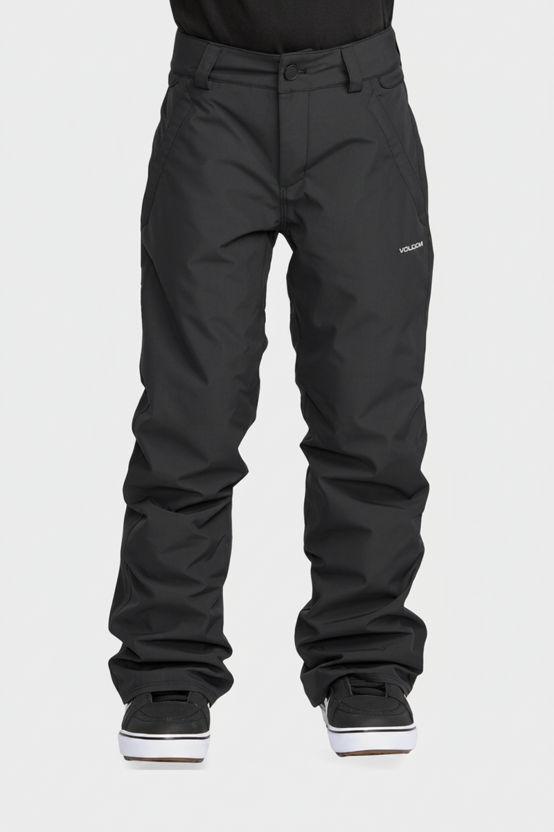 Load image into Gallery viewer, Volcom Kid's Freakin Chino Youth Insulated Pants Black 1252301-BLK
