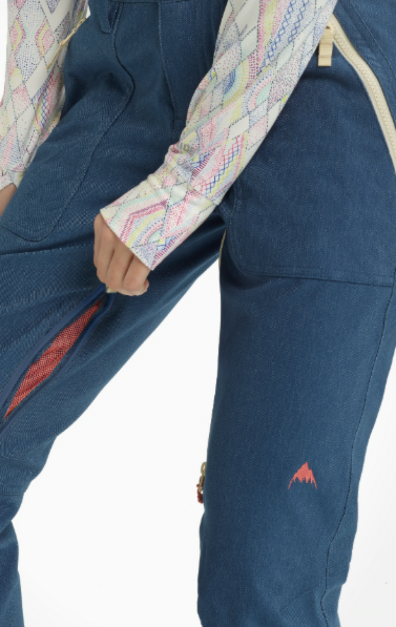 Load image into Gallery viewer, Burton Women's Vida Stretch Snow Pants Light Denim 21447100400
