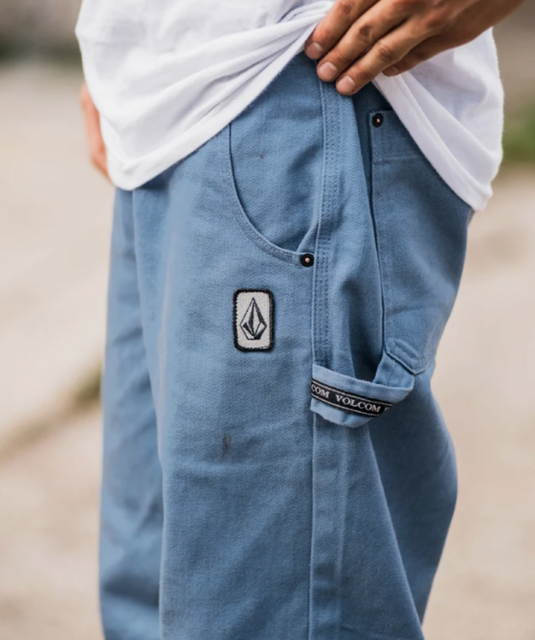 Volcom Men's Sawhorse Jeans Blueberry A1942400_BBY