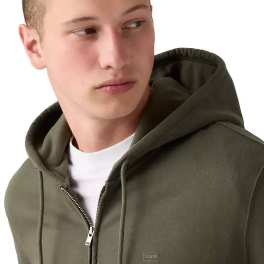 Levi's Men's New Original Zip-up Hoodie Green 345840050