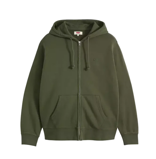 Levi's Men's New Original Zip-up Hoodie Green 345840050