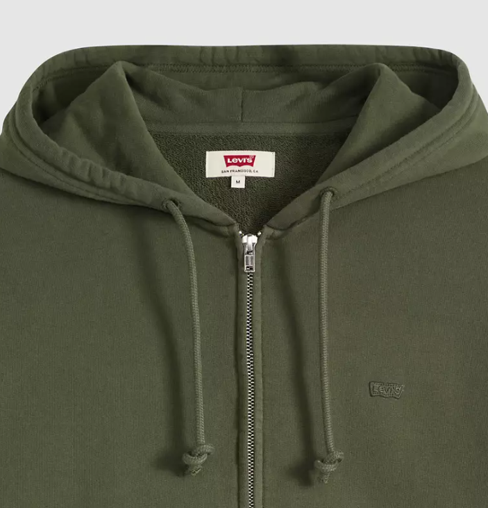 Load image into Gallery viewer, Levi's Men's New Original Zip-up Hoodie Green 345840050
