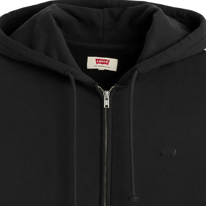Load image into Gallery viewer, Levi's Men's New Original Zip-Up Hoodie Black 345840047
