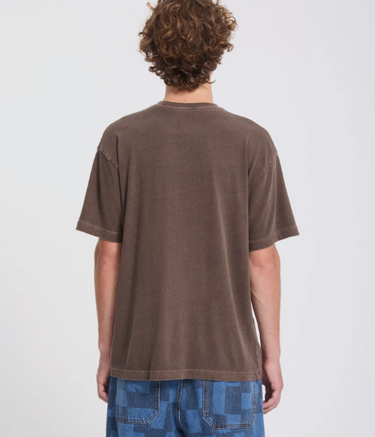 Volcom Men's Ozzy III T-Shirt Raisin A4332611_RSN