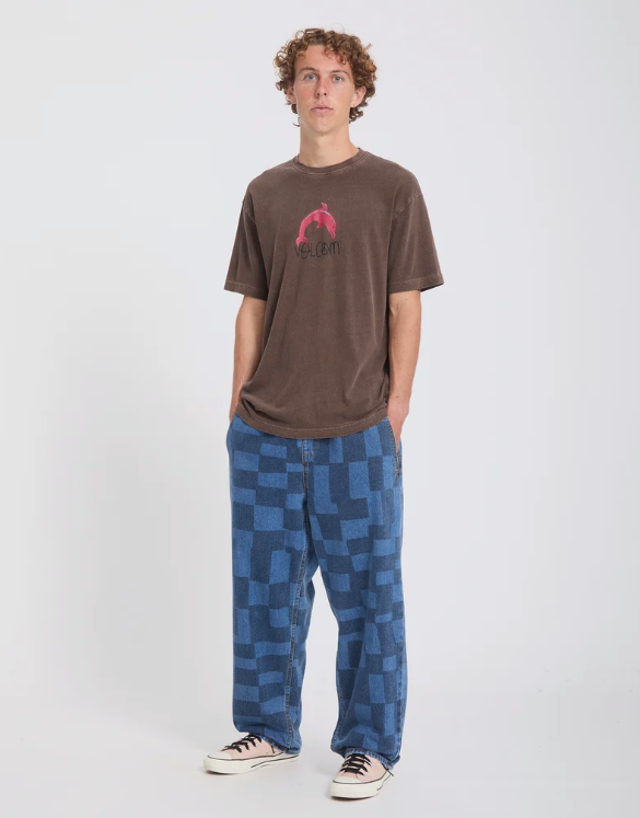 Load image into Gallery viewer, Volcom Men's Ozzy III T-Shirt Raisin A4332611_RSN
