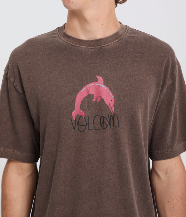 Load image into Gallery viewer, Volcom Men's Ozzy III T-Shirt Raisin A4332611_RSN
