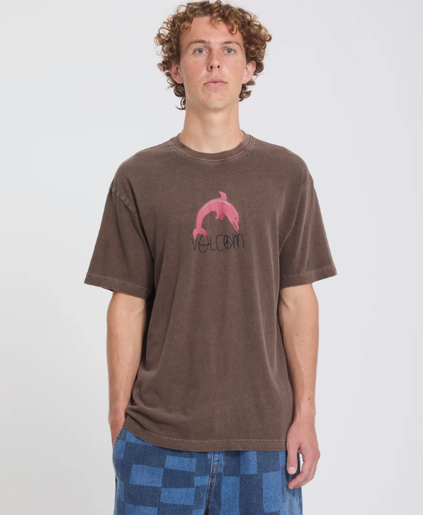 Load image into Gallery viewer, Volcom Men's Ozzy III T-Shirt Raisin A4332611_RSN
