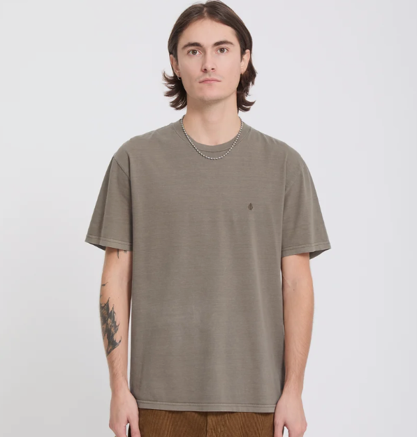 Load image into Gallery viewer, Volcom Men's Solid Stone T-Shirt Earth A5232601_ETH
