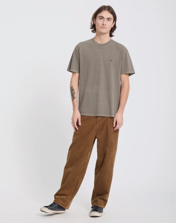Load image into Gallery viewer, Volcom Men's Solid Stone T-Shirt Earth A5232601_ETH
