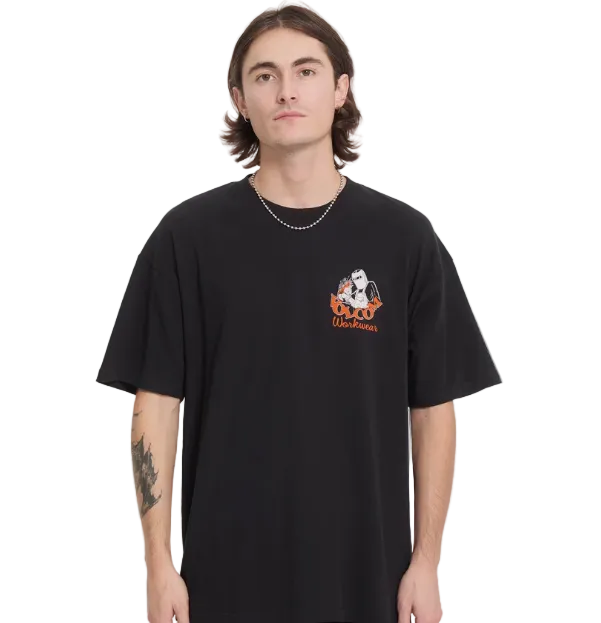 Load image into Gallery viewer, Volcom Men's Always Grinding T-Shirt Black A4332608_BLK
