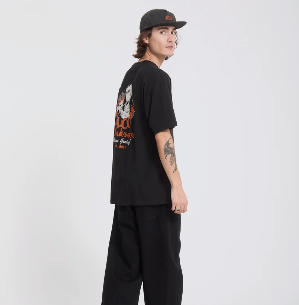 Load image into Gallery viewer, Volcom Men's Always Grinding T-Shirt Black A4332608_BLK
