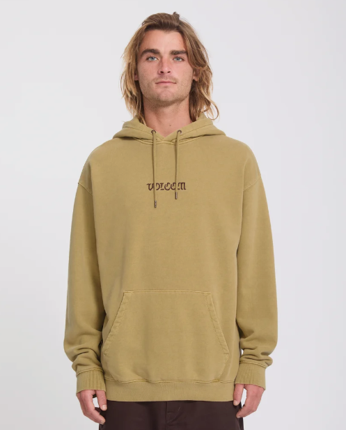 Volcom Men's Big Stone Hoodie Mustard A4132614-MUS