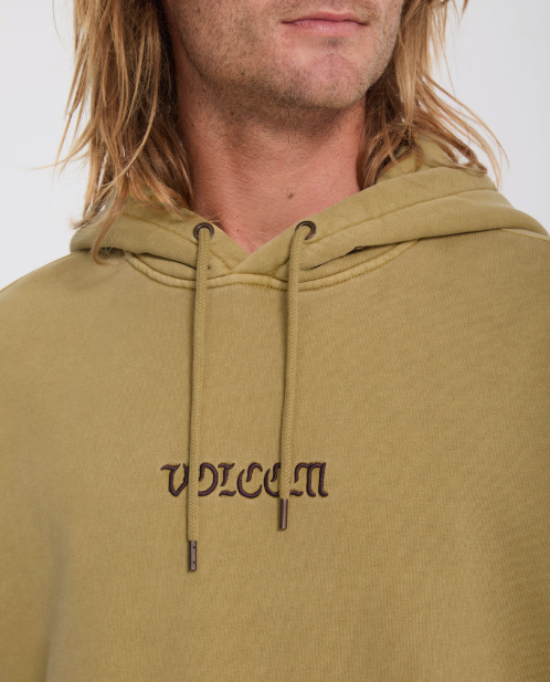 Load image into Gallery viewer, Volcom Men's Big Stone Hoodie Mustard A4132614-MUS
