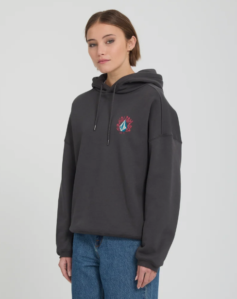 Load image into Gallery viewer, Volcom Women's Radical Daze Up Hoodie Black B4132602_BLK
