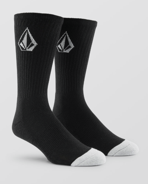 Volcom Men's Full Stone Socks (3 pack) Black D6312610-BLK